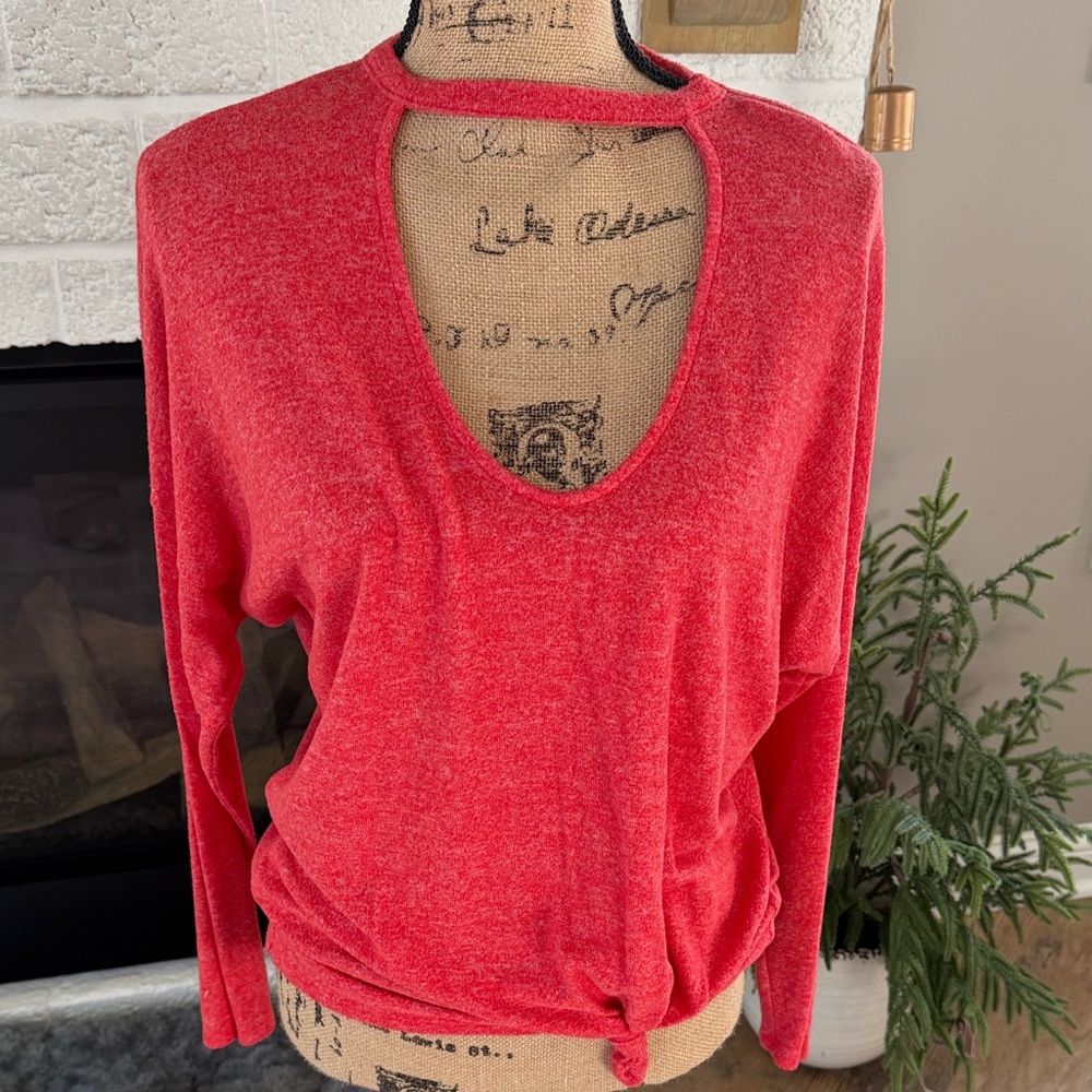 Daytrip Red Long Sleeve Top